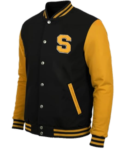 Chaqueta Varsity Letterman para Hombre, Cuerpo de Lana, Mangas de Cuero Sintético, Chaqueta Bomber de Béisbol, Personalizada, OEM, ODM, Venta al Por Mayor - Product Image 5