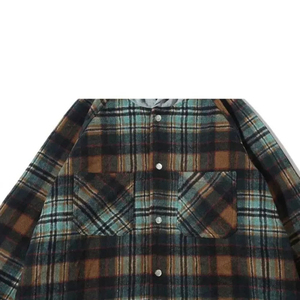 Vêtements streetwear en gros, fournisseur direct d'usine de vêtements de travail, chemises en flanelle à carreaux coupées et cousues à prix abordable, chemises de travail à carreaux - Product Image 5