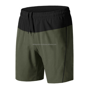 Chándal de nailon y poliéster con cremallera para hombre, pantalones cortos de malla impermeables y ligeros para correr, para Fitness, entrenamiento atlético, gimnasio - Product Image 1