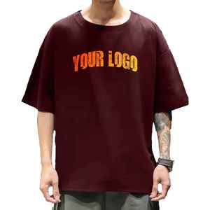 เสื้อยืดฮิปฮอปสตรีทแวร์คุณภาพสูงสำหรับผู้ชาย ทรงหลวม ผ้าฝ้าย 100% ไหล่ตก พิมพ์ลายดิจิตอลตามสั่ง แห้งเร็ว ระบายอากาศได้ดี - Product Image 4