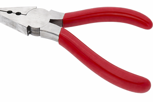 Pince à sertir pliable pour cuir, daim et fabrication de bijoux, outil de sertissage professionnel avec poignée rouge, 5,5 pouces - Product Image 6