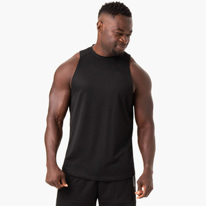 Débardeur sans manches personnalisé OEM, coupe confortable, gilet de sport en coton extensible, séchage rapide, respirant, avec emmanchures profondes - Product Image 1