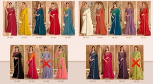 Sari en soie satinée moderne pour femmes - occasions de fête, bal et Diwali - Product Image 2