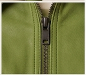 Women's Green Sheep <b>Skin</b> Solid Slim Fit Biker Jacket Zip Front Windproof Heated Casual Outerwear Trendy Streetwear - Product Image 6