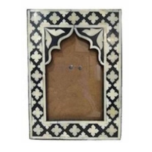 High Quality Bone Inlay Photo <b>Frame</b> Black & Beige Natural Bone for Table Display Showcase Photo <b>Frame</b> Wedding Gifted Photo <b>Frame</b> - Product Image 1
