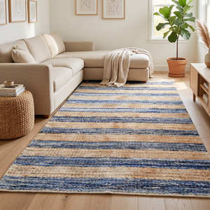 Tapis en jute tressé à la main à motif losanges, vert sauge, pour salon de style scandinave et contemporain bio-moderne - Product Image 2
