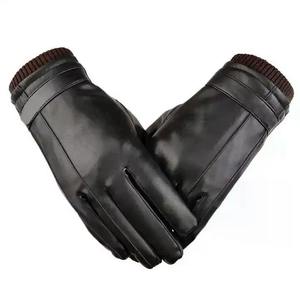 Gants d'hiver en cuir de haute qualité, doublés thermiquement, pour le travail en extérieur, la conduite et l'usage quotidien - Product Image 2