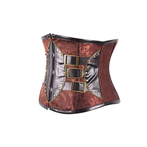 Nueva Colección de Corsés de Cuero para Mujer, Transpirables, con Control Firme, Adornos de Encaje, Cierre de Cremallera - Product Image 3
