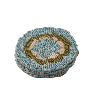 Posavasos de Cuentas de la Mejor Calidad, Posavasos con Forma de Zanahoria, Color y Logotipo Personalizables, Posavasos de Cuentas Hechos a Mano - Product Image 3