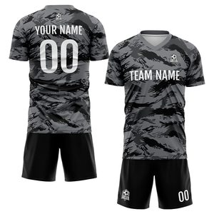 Men's Custom Soccer Football Uniform Set Breathable Jersey Jackets and Tracksuits with Team Logo Printing OEM Service - Product Image 1