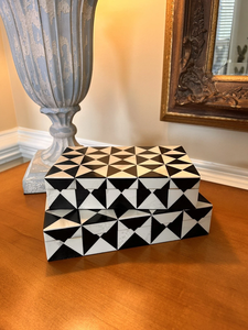 FAIZA CRAFT FC-4190 Modern Resin Inlay Multi-Purpose Decorative Storage Box | High Quality Home Decor - Product Image 5