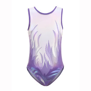 Justaucorps de gymnastique personnalisés par sublimation avec des motifs scintillants pour les compétitions adultes - Vêtements de danse en polyester en gros - Product Image 6