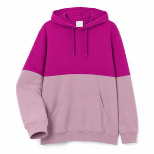 Sudadera con Capucha Unisex de Bloques de Color, Felpa Francesa, Diseño Holgado Informal con Bolsillos, Ropa de Otoño - Product Image 5