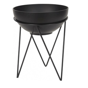 Support de pot de fleurs en métal noir de qualité supérieure, tendance et moderne, pour la maison, la cuisine, les fêtes, taille et forme personnalisables - Product Image 1