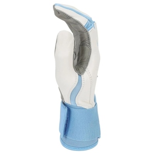 Gants de gardien de but en cuir de haute qualité à prix de gros, couleur unie, respirants, pour le football – Vente chaude - Product Image 4