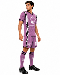 Uniforme de Fútbol para Club, Conjunto de Camiseta y Pantalones Cortos Deportivos de Secado Rápido para Entrenamiento Profesional y Partidos - Product Image 4