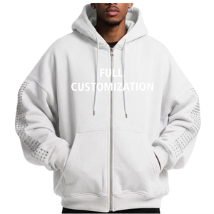 Sweat-shirts à fermeture éclair pour hommes, best-sellers, personnalisables, vêtements décontractés, 100% coton molletonné 450GSM, coupe classique, vêtements d'automne pour hommes - Product Image 6