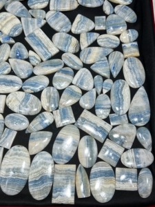 Lote al por mayor de cabujones de gemas de scheolita azul - Cabujones de rodocrosita azul al por mayor para la fabricación de joyas - Product Image 3