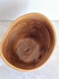 Bol en bois scandinave vintage, design artisanal moderne du milieu du siècle - Product Image 2
