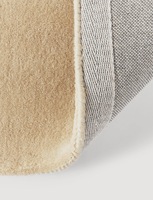 Tapis en laine beige doux, abstrait, tufté à la main, à poils ras épais, moderne, minimaliste, moelleux, antidérapant, écologique, antibactérien, adapté aux animaux domestiques