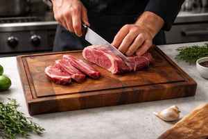 Natural Acacia Wood Eco-Friendly Mini Cutting <b>Board</b> Handle Kitchen <b>Tool</b> Meat Bread Vegetables Charcuterie Chopping Block - Product Image 4