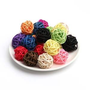 ลูกบอลของเล่นหวายแฮนด์เมดหลากสีสำหรับตกแต่งบ้าน,ลูกบอลตกแต่งต้นคริสต์มาสเป็นมิตรกับสิ่งแวดล้อมขายส่ง - Product Image 1