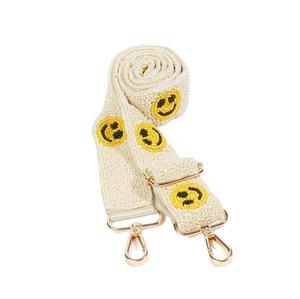 Correa de bolso boho hecha a mano con bordado de cuentas para bolso de mano, bolso tote, bolso bandolera, correa moderna personalizada, cinturón para bolso, artículo decorativo elegante. - Product Image 1