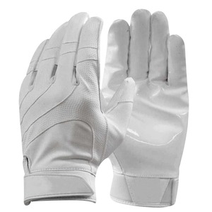 Custom American Football Grip <b>Gloves</b> Adjustable Velcro Wrist Strap Custom Silicone Logo <b>Print</b> Non Slip Adult Training <b>Gloves</b> - Product Image 2