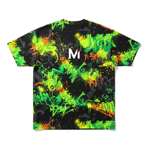 T-shirt surdimensionné personnalisé pour homme, imprimé graphique vintage, coton lourd, streetwear, coupe ample, unisexe - Product Image 1