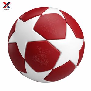 Balón de Fútbol de Alta Calidad, Talla 3, con Logotipo Personalizado, Material de Cuero PU/PVC/Goma, Duradero, Ecológico, para Entrenamiento al Aire Libre, Estilo Pakistaní - Product Image 1
