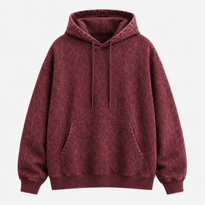Sweat à capuche thermique sport pour homme, coupe ample, couleur unie, en coton de haute qualité, grande taille, collection 2026 - Product Image 1