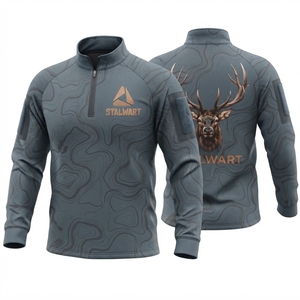 Veste de chasse à manches longues pour homme Stalwart, impression par sublimation, softshell respirant, imperméable, coupe-vent, polyester/coton - Product Image 1