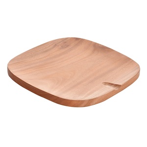 Tabla de Cortar de Madera de Diseño Duradero, Forma Redonda, Acabado Antiguo, Reutilizable, Apta para Lavavajillas, 1.3 cm de Grosor, Utensilios de Cocina para Cortar - Product Image 4