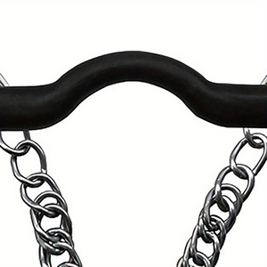 Mors en acier inoxydable, sans rouille et anti-décapage, avec embout en caoutchouc noir d'environ 18 mm d'épaisseur - Product Image 4