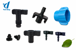 Connecteur d'irrigation agricole en PVC en forme de T, raccord cannelé 32 mm, 3 sorties PE, système d'irrigation certifié ISO, pression 1-4 bars - Product Image 6