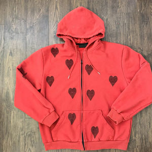 Sudadera con Capucha Oversize para Hombre, con Logotipo Personalizado, Pedrería Completa, Impresión Personalizada, Corte Regular, Efecto Desgastado, 100% Algodón Teñido Liso - Product Image 1