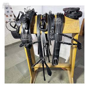 Harnais de conduite pour chevaux en cuir personnalisé de qualité supérieure, ensemble complet noir et marron, vente en gros - Product Image 4