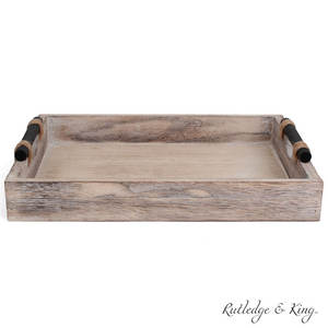 Bandeja Redonda de Madera Estilo Art Deco al por Mayor con Función Deslizante y Asas Recortadas para Decoración Moderna de Mesa, Organización y Exhibición - Product Image 6