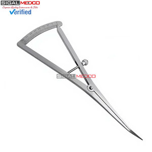 Calibre angulaire de 7 pouces pour la mesure et la cartographie osseuse, échelle de précision 0-40 mm, instrument chirurgical dentaire de qualité allemande - Product Image 3