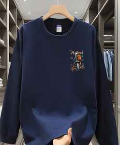 เสื้อยืดแขนยาวผู้ชาย Heritage ผ้าฝ้ายเจอร์ซีย์ เป็นมิตรกับสิ่งแวดล้อม สวมใส่สบายในฤดูร้อน มีลายปัก  ผ้าเดนิม ผ้าบาติก ผ้าคอร์ดูรอย ประดับด้วยลูกปัด - Product Image 4