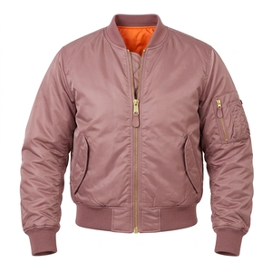 Casual Bomber <b>Jacket</b> Greek Wear Sorority Products Lightweight Full Zip Ribbed Waistband Outerwear - Product Image 5