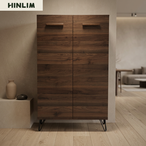Modern Scandinavian Design Durable Living Room Cabinet <b>Slab</b> Door Storage Unit Metal Hairpin Legs 5+ Compartments Home Furniture - Product Image 2