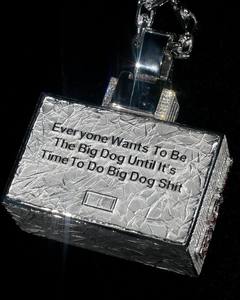 Colgante de Moissanita Personalizado Iced Out, Plata 925, Estilo Hiphop 3D, Joyería con Diamantes de Moissanita VVS - Product Image 4