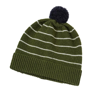 Unisex Striped Beanie Hat With Pom-Pom 100% Acrylic <b>Winter</b> Casual Knitted <b>Cap</b> For Adults 56-58CM 2026 Model - Product Image 4