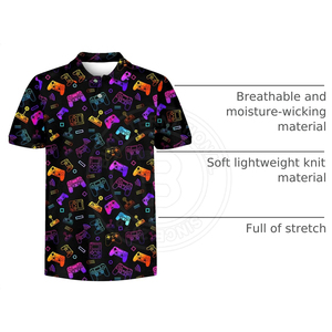Camiseta de Polo de Golf Juvenil Cómoda, de Secado Rápido y Absorción de Humedad, Manga Corta, Ropa Deportiva, en Oferta - Product Image 5