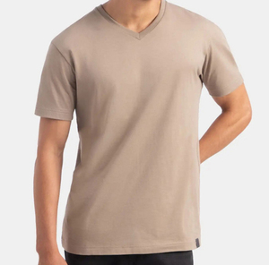 T-shirt en coton de qualité supérieure pour homme, coupe classique, uni, décontracté, manches courtes, col rond, pour tenue quotidienne d'été, OEM ODM personnalisé - Product Image 5