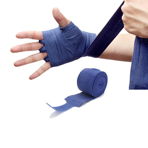 Bandages de boxe élastiques semi-extensibles pour hommes, bandages de Muay Thai, sangles de poignet avec équipement de boxe pour hommes. - Product Image 3