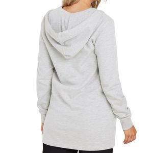 Veste à capuche longue zippée pour femme, sweat-shirt décontracté en molleton de coton avec poches, manteau léger pour l'automne et l'hiver - Product Image 4