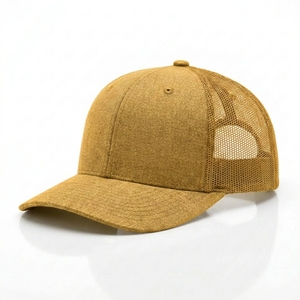 Gorras Trucker de Golf de Marca Privada, 6 Paneles, Malla Premium, Cierre a Presión, OEM ODM, Logotipo Personalizado, MOQ Bajo, Color Dorado, Indonesia - Product Image 2