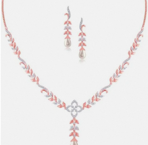 Conjunto de Collar de Diamantes de Oro Amarillo de 14 Quilates Angelic Purity, Joyería Fina para Novias con Circonita para Bodas, Chapado en Oro a Precio de Mayoreo - Product Image 3